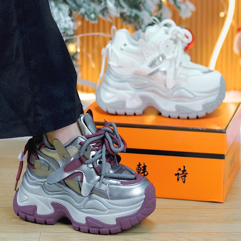 小个子显瘦厚底老爹鞋