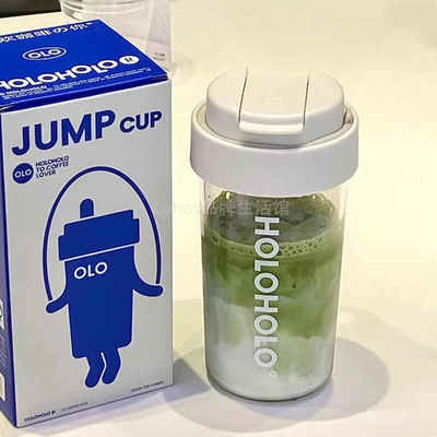 holoholo吸管杯跳跳杯咖啡水杯夏女高颜值便携随行大容量运动杯子