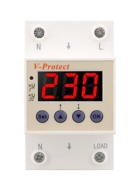 出口型大尺寸电压保护设备40A/63A自复可调过欠压保护器220V/230V