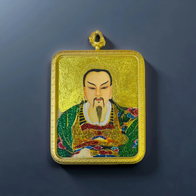 龙虎山天师府道家护身符唐卡吊坠