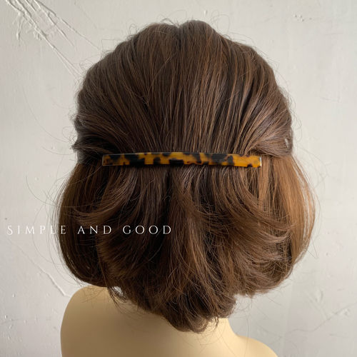 韩版豹纹弹簧夹一字长条醋酸发饰