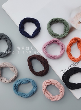 韩国无痕弹力皮筋发绳发圈基础打底马尾头绳皮套发饰