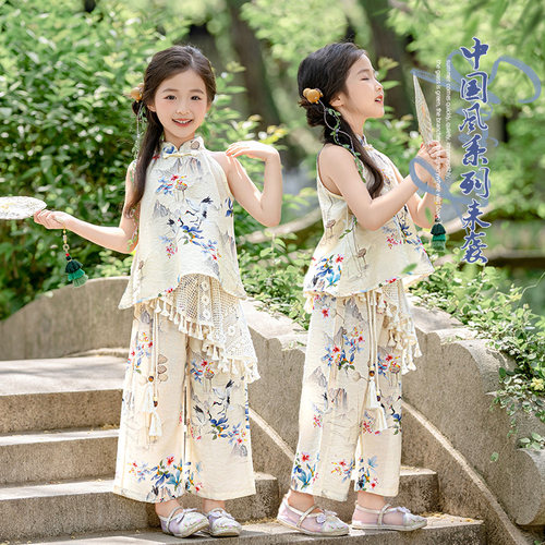 女童夏季汉服套装2026新款