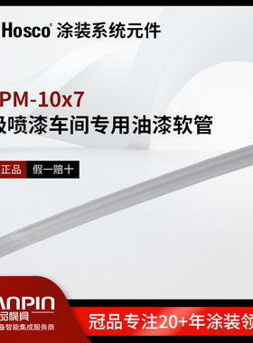 HOSCO涂装系统元件FEPM-10x7米氟聚合物油漆软管耐高温光滑耐用