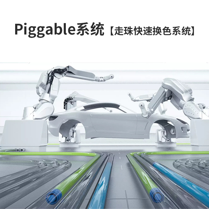 德国进口气动隔膜泵走珠快速换色系统 Piggable增压涂料/流体喷涂