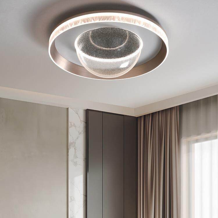 卧室吸顶灯现代简约全光谱护眼极简意式星空轻奢高级感主卧书房灯