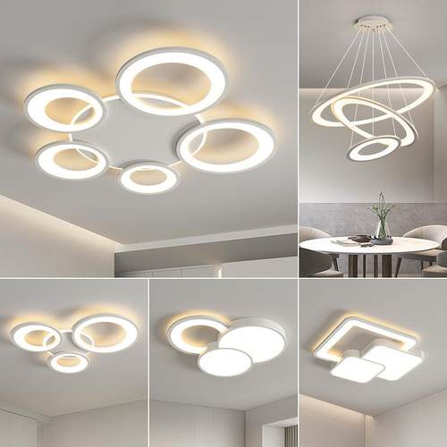 新款卧室客厅灯现代简约大气LED吸顶灯餐吊灯时尚全屋灯具套餐