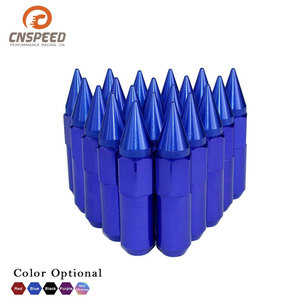 跨境热销汽车改装M12*1.5轮毂螺母 6061铝通用六角轮毂螺帽螺丝