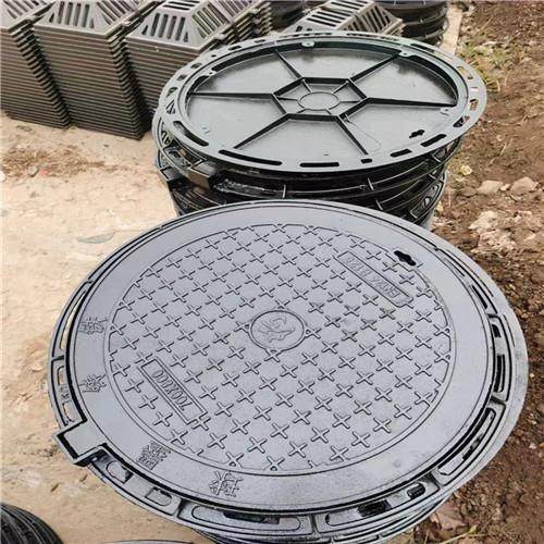 球墨铸铁井盖下水道电力雨水污水强弱电圆形窨井盖轻型重型井盖