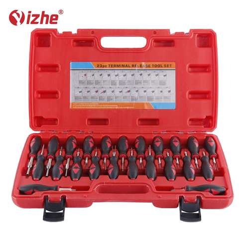 23件汽车线束端子拆装工具 导航音响挑针 线路插头退针器