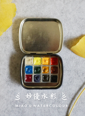 美国DS矿物水彩颜料分装试用体验装插画古风基础进口新手迷你