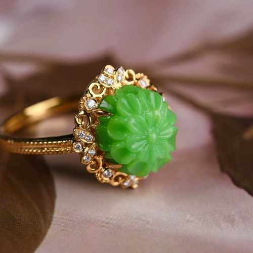 绿松石珠宝DIY配件东方菜籽黄