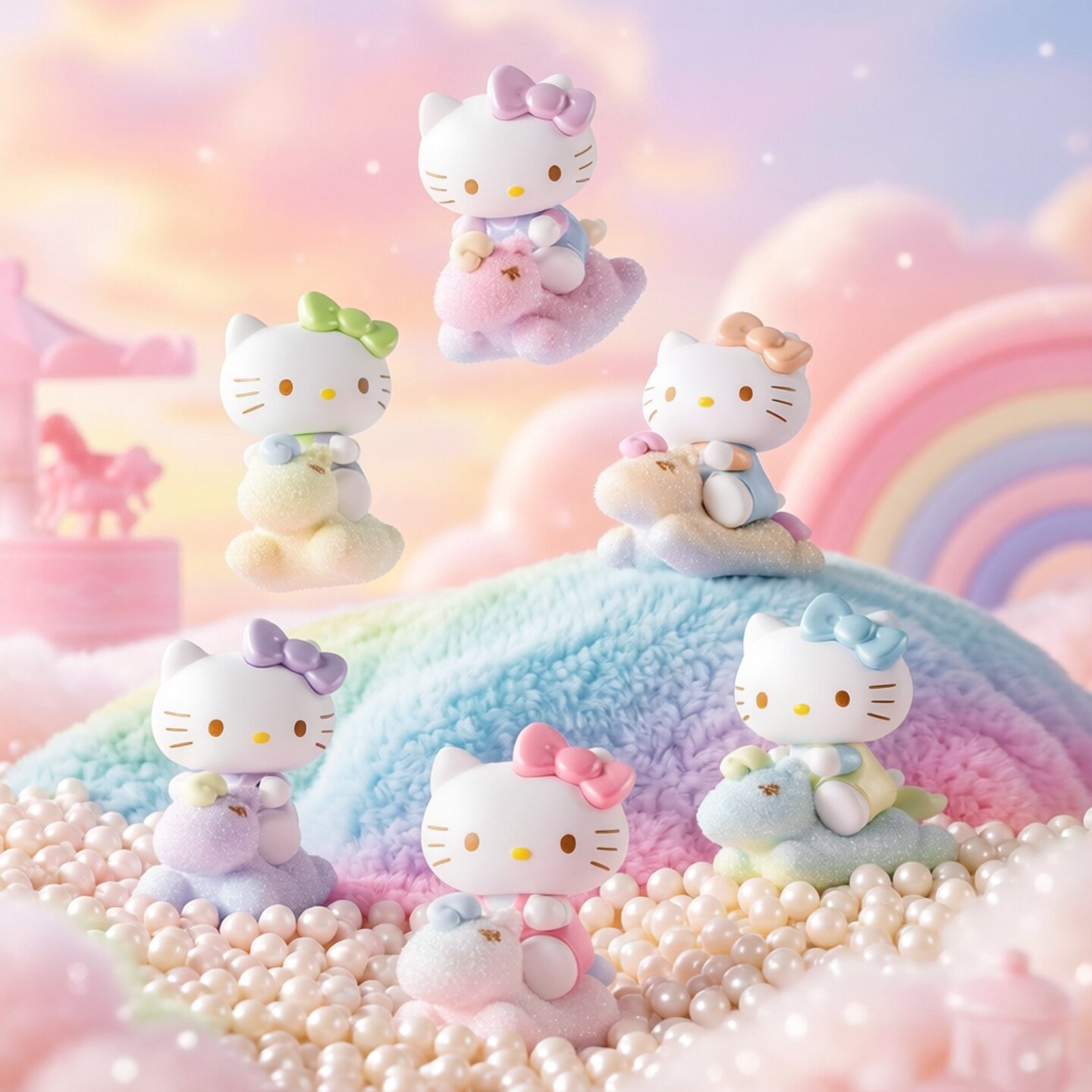 三丽鸥HelloKitty童心小马萌趣豆萌粒盲盒2026网红新款女孩礼物图片