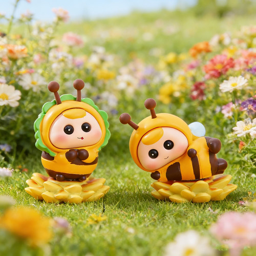 小蜜蜂beebee盲盒公仔可爱摆件