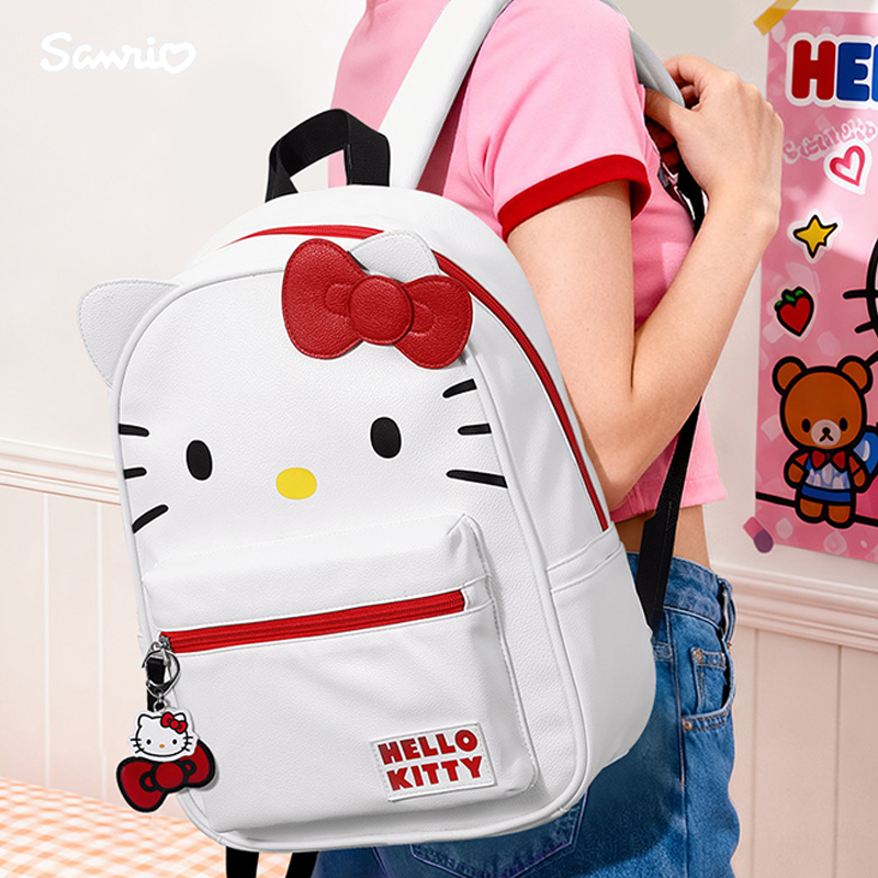 正版三丽鸥hellokitty凯蒂猫双肩背包ins风小众可爱女生大学书包