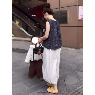 超好看獨(dú)特設(shè)計(jì)感時(shí)髦馬甲兩件套女減齡小眾不撞款 RIERA夏季 闊腿