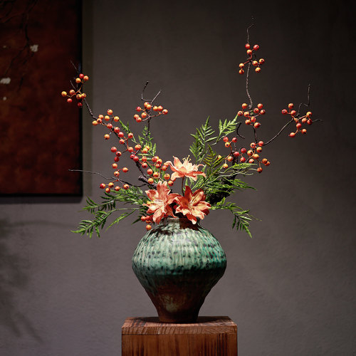 宋式禅意陶瓷花瓶插花家居装饰