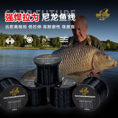 船夫CarpFuture欧鲤沉水尼龙线1000米标准线号强悍拉力