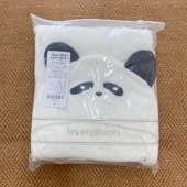 男女宝宝 丽婴房全棉带帽熊猫浴巾 纯棉大毛巾 适合自用 低价清仓