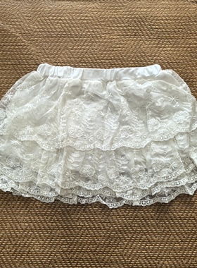 瑕疵清仓春夏丽婴房专柜正品 女童网纱蓬蓬裙短裙蕾丝超美6010