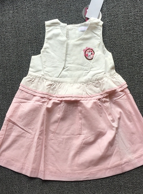 瑕疵特卖 史努比专柜正品女童平织棉布连衣裙50863 80/120cm