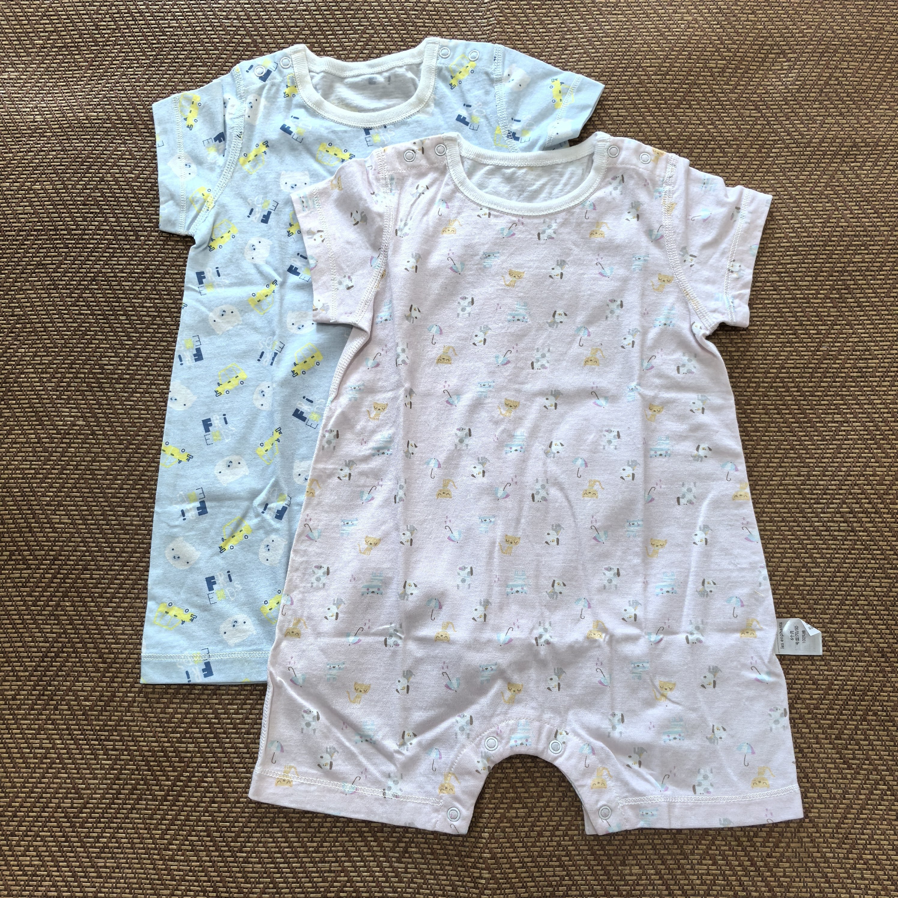 孤品清仓丽婴房专柜正品 夏薄款短袖连身装连体哈衣游戏装60 70