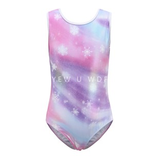 芭蕾舞服儿童舞台服考级舞衣艺术烫金女孩体操服连体艺考新款透气