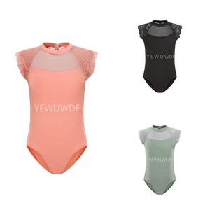 连体训练服运动透气考级女孩舞衣芭蕾体服高胯艺考新款 儿童舞蹈服