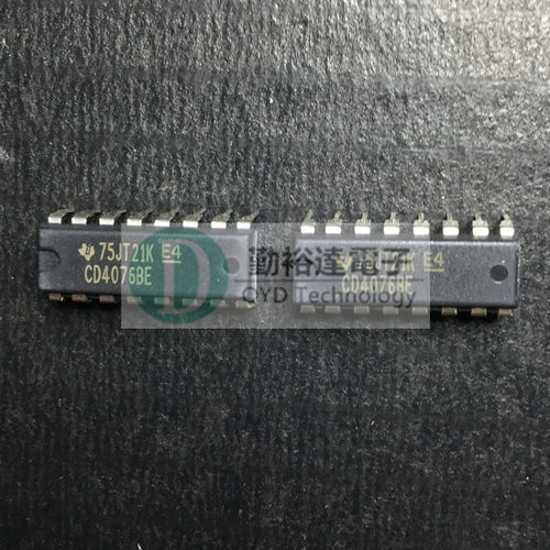 TI CD4076BE 4线 D型寄存器 复位开关IC 直插DIP16 全新原装
