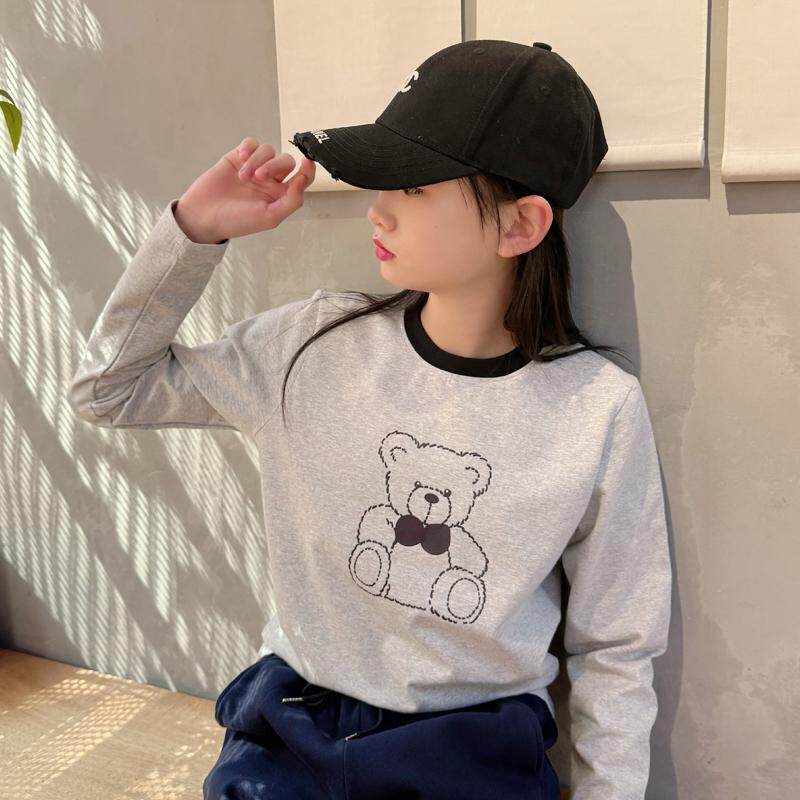 儿童春秋季2025新款女童长袖T恤卡通洋气上衣纯棉打底衫中大童,童装/婴儿装/亲子装,T恤,淘宝优惠券,粉丝福利购,淘宝优惠卷