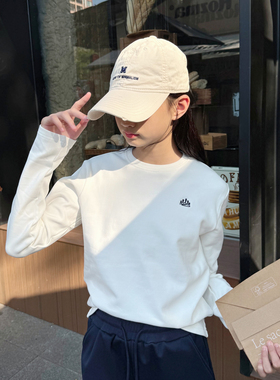 冬季加绒女童打底衫纯棉白色儿童长袖t恤中大童保暖上衣圆领厚款