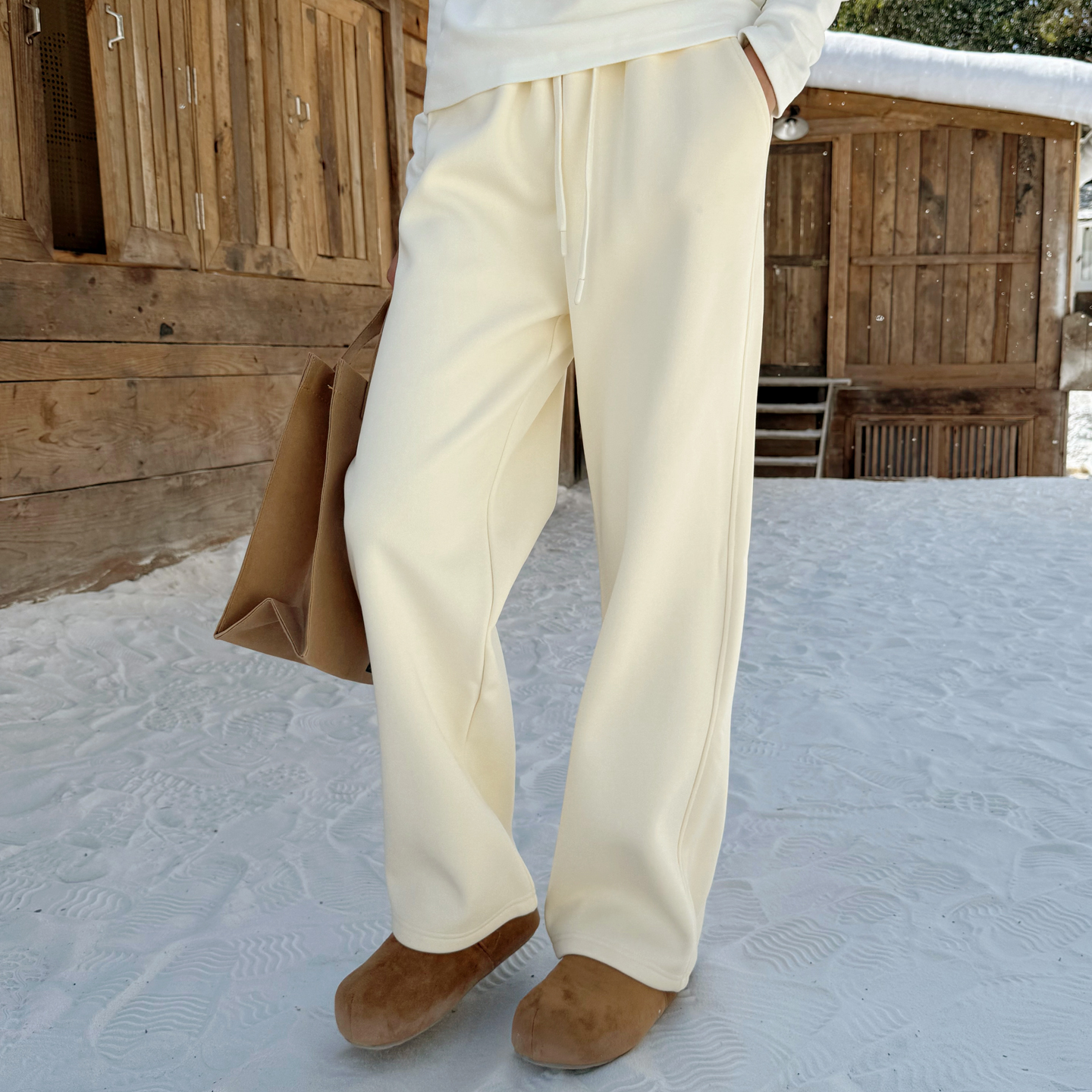 高品质女童加绒直筒裤大童阔腿裤