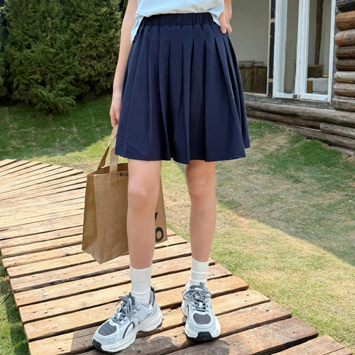 女童夏季百褶裙女孩半身裙洋气