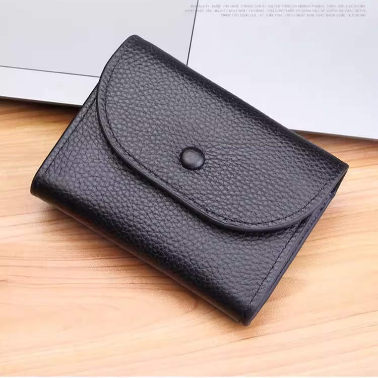 超薄小零钱包男士皮质感短款迷你简约零钱袋女式卡包硬币包新款