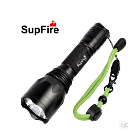 正品Supfire神火C10S-L2白光10w強光手電筒充電騎行防水超亮T6led