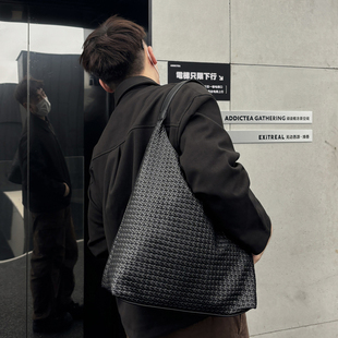 NIN设计师款 复古单肩腋下hobo编织托特挎包男女通勤休闲慵懒百搭