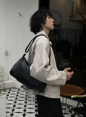 NIN小众设计款ins时髦腋下饺子托特挎包男女pu街头松弛感挎包港风