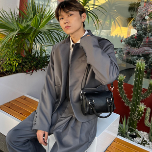 NIN小众韩系ins小托特挎包手机包时髦暗黑系原宿韩国小包男女背包