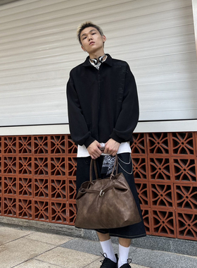 NIN小众港风日系腋下手提托特挎包男女hobo韩系ins中性风手提包潮