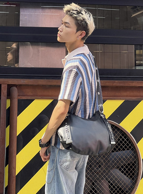 NIN暗黑系原宿时髦腋下斜挎托特挎包男女托特包街头ins个性hoboc