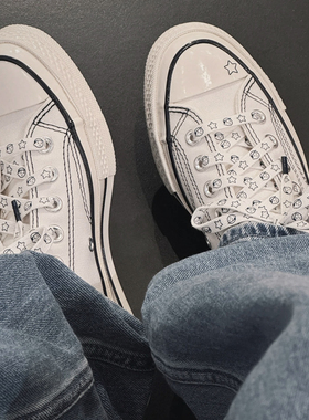 卡通印花Noritake小男孩联名1970s低帮休闲鞋白色时尚简约帆布鞋