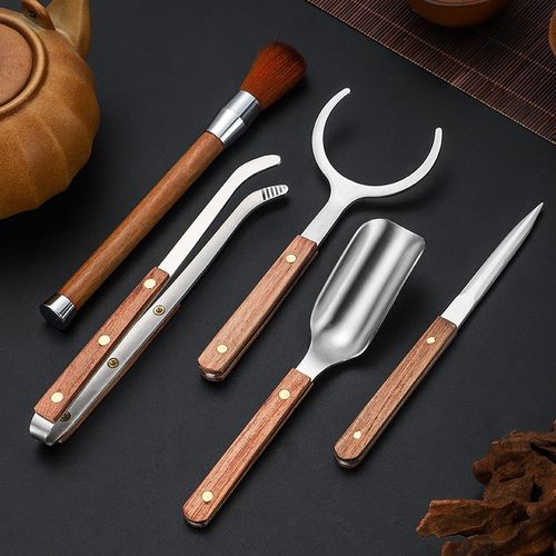 不锈钢茶夹茶道配件五件套装