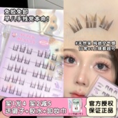 睫毛精 flortte花洛莉亚免胶假睫毛分段式 卷翘小圆脸自然仿真懒人