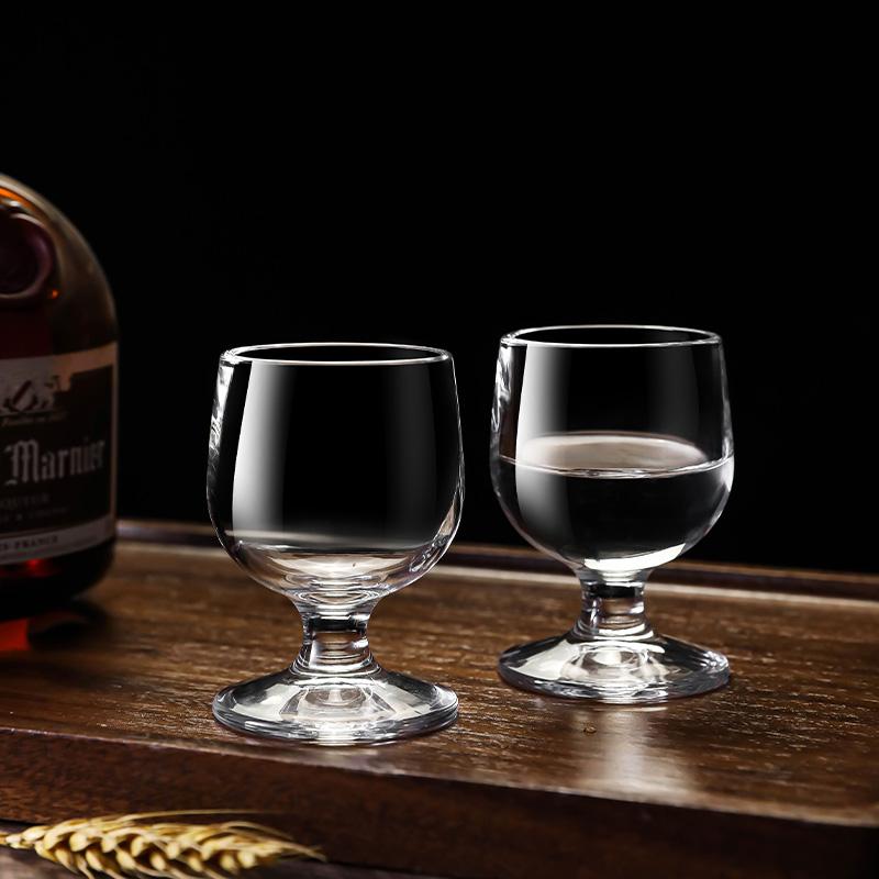 加厚玻璃白兰地杯矮脚白酒杯70ml