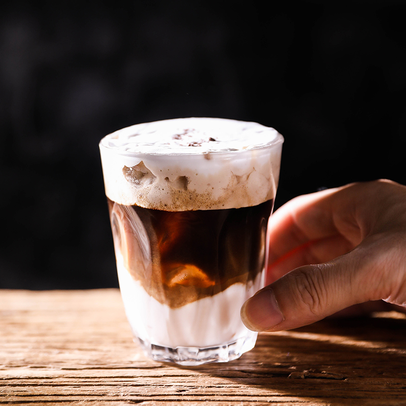 钢化玻璃flat透明耐热澳白杯