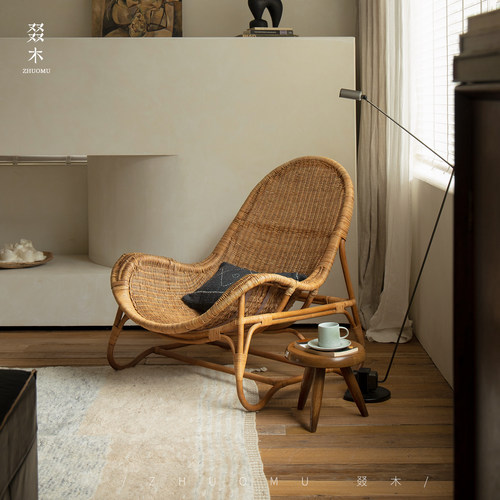 叕木米歇尔藤椅天然真藤