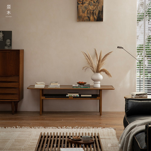 叕木中古复古风设计师茶几