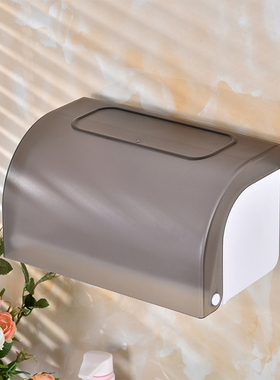 特骞强力承重吸盘纸巾架卫生间大卷无轴纸巾盒免打孔厕所防水塑料