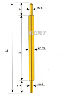 双头针083/BGA双头探针0.83/高频针/BGA083-DD/BD-13L/每件=100支