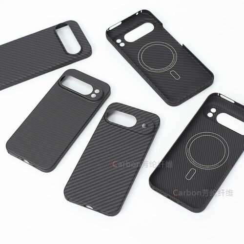 适用Google 9ProXL手机壳凯夫拉商务磁吸轻薄谷歌9保护壳9Pro芳纶碳纤维硬壳